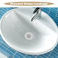 thumbnail image 3 of WEUVEB 4-Pack Round Rubber Overflow Drain Caps, Leak- Covers with Stylish Design to Prevent Overflow and Spills, 3 of 8
