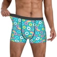 thumbnail image 2 of Kdxio Men's Boxer Briefs with Donut Print - Comfortable and Breathable Underwear for Everyday Wear, 2 of 7