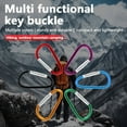 thumbnail image 3 of Arcticwind D-Shaped Aluminum Carabiner Clip - Keychain Clip, Backpack Clip, Keychain Clip, Water Bottle Clip, Secure Keychain - Spring Snap Key Chain Clip Hook Buckle (4/5/6 Pcs）, 3 of 8
