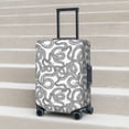 thumbnail image 6 of Logiee Snake Print Travel Luggage Cover,Suitcase Protector, Washable Elastic Suitcase Baggage Cover,Closure for Wheeled Suitcase Fit 18-32 Inch Luggage-X-Large, 6 of 7