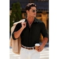 thumbnail image 2 of COOFANDY Mens Dress Shirts Long Sleeve Casual Button Down Shirts Formal Business Shirt, 2 of 6