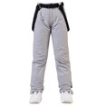 thumbnail image 1 of Pantalones de esquí para hombre y mujer, pantalones de esquí con correa, de invierno, resistentes al viento, repelentes al agua, cálidos y gruesos, pantalones de snowboard dobles, 1 of 6