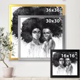 thumbnail image 4 of Designart 'Portrait of Afro American Woman XI' Modern Framed Art Print, 4 of 4