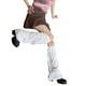 thumbnail image 5 of VISgogo, calcetines calentadores de piernas a la moda para mujer, estilo gótico Lolita, Color sólido, calcetines cálidos rasgados calados, cubierta de pie, ropa de calle VISgogo moda, 5 of 6