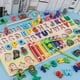 thumbnail image 2 of Wooden Montessori Arithmetic Teaching Aids Fishing Game Digital Shape Matching Building Blocks Educational Toys For Children heqiyong LED, 2 of 2