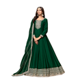 thumbnail image 1 of Custom Made New Beautiful Indian Elegant Gold Crush Straight Kurta Sharara With Dupatta Set, 1 of 5