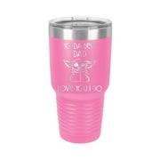 Yo-Da Best Dad Love You I Do - Engraved 30 oz Tumbler Mug Cup Unique Funny Birthday Gift Graduation Gifts for Women Fathers Day Dad Papa Pops best buckin Star Wars Yoda (30 Ring, Pink