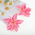 thumbnail image 3 of Unique Bargains 2 Pcs Hair Clip Grace Artificial Flower Duckbill Clip Rose Pink, 3 of 5