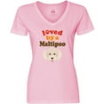 thumbnail image 3 of Inktastic Maltipoo Dog Gift Poodle Maltese Women's V-Neck T-Shirt, 3 of 5