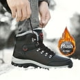 thumbnail image 6 of Men's Winter Snow Boots - Warm Fleece-Lined, Non-Slip Outdoor Hiking Shoes with Lace-Up Closure, 6 of 10
