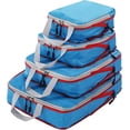 thumbnail image 1 of XiHAMA Packing Cubes for Suitcase Travel Storage Bag Compressible Packing Cubes Foldable Waterproof Travel Suitcase Nylon Portable with Handbag Luggage Organizer(Deep BLUE 4pcs), 1 of 5
