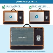 LapGear Home Office Pro Lap Desk with Cushion, Espresso Woodgrain