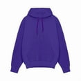 thumbnail image 5 of HaHaHappy Men's Hoodie Sweatshirt Pullover Fleece Hooded Athletic Sweat Shirt Drawstring Hoodies Long Sleeve Kangaroo Pockets Dark Purple L, 5 of 7