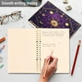 thumbnail image 4 of Wirebound Notebook Hardcover Spiral Notebooks Purple Celestial Octagon Pattern, 60 Pages, 80 GSM, 5.7 x 8.3in, 4 of 7