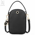thumbnail image 3 of Gustave Women Small Crossbody Bag Cell Phone Pouch Purse Mini Messenger Shoulder Bag Smartphone Wallet Handbag Multipockets Bag, Black, 3 of 11