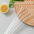 thumbnail image 4 of Beautynvta Reusable Glass Straws, Set of 2 Straight and 2 Bent with 1 Cleaning Brush, Clear Glass Straws for Shakes, Coffee, Juice, Sodas, Milk, Tea, Cocktails, 4 of 9