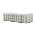 thumbnail image 6 of Ashcroft Modern Chesterfield Boucle Sofa with Removable Legs and Stain Resistant, Cream, 6 of 7