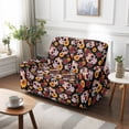 thumbnail image 4 of Xoenoiee Sugar Skull Sunflower Rose Print 6-Piece Jacquard Recliner Loveseat Cover with Pockets, Stretchable Sofa Protector Washable Lazy Boy Recliner Slipcovers with Non-Slip Bottom, 4 of 6