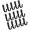 2, variant on Hugjasmine Coat Hanger Heavy Duty Robe Hook with Screws Metal Hanger for Scarf, Bag, Towel