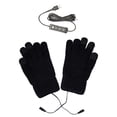 thumbnail image 2 of Guantes térmicos eléctricos de punto para invierno para mujeres y hombres, guantes térmicos con calefacción para pantalla táctil, guantes para ordenador portátil para escribir, Negro Colco Guantes calefactables, 2 of 6