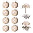 thumbnail image 1 of 10 juegos de botones de cristal sin costura de 11.5 mm, alfileres desmontables para ropa, sombreros, abrigos (transparente), 1 of 7