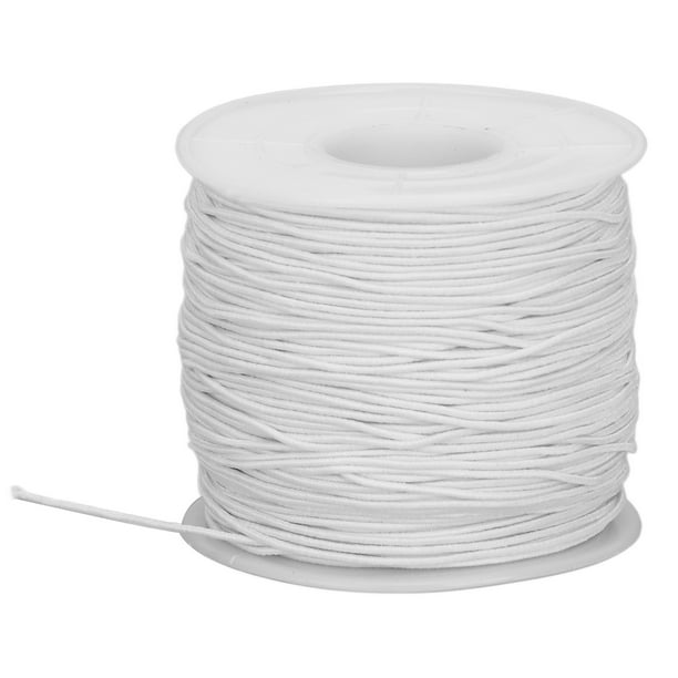 Elastic Cord, Thread Polyester String DIY Jewelry Necklace Bracelet Soft  String Thin Elastic Rope Craft Accessories White 100m For Sewing Knitting  DIY