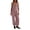 Pink, variant on Sunnin Solid Color Loose Fit Lounge Jumpsuit Casual Everyday Wear