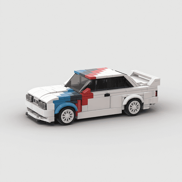 BMW M3 E30 Speed Champions Compatible with LEGO Car Building Blocks Brick Car Toy City Sports Racing - 220 Pieces