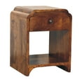 thumbnail image 2 of Artisan Furniture Solid Wood Newton Mini Chestnut Nightstand with a drawer and open shelf, 2 of 6