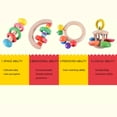 thumbnail image 4 of Sonajeros De Madera Educativos Musicales Cama De Bebé Sonajero De Mano Sonajero De Juguete Sonajeros Para Niños Pequeños 4 Uds. Cateissary FN003634-00, 4 of 5