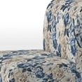 thumbnail image 4 of Designart "Renaissance Florals: Blue Victorian Elegance IV" Blue Floral Upholstered Accent Chair - Cottage Arm Chair For Bedroom, 4 of 7