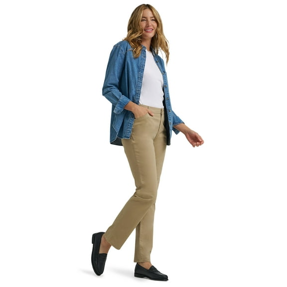 Lee® Women's Relaxed Fit Straight Leg Pant, Sizes 2-18