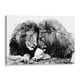 thumbnail image 1 of Cuadro decorativo - Familia de Leones BnW, Hue Art 45x30 Canvas Lab Animales, Blanco y negro, Ilustraciones, Leones, Minimalista, Naturaleza, Animales y naturaleza,, 1 of 2