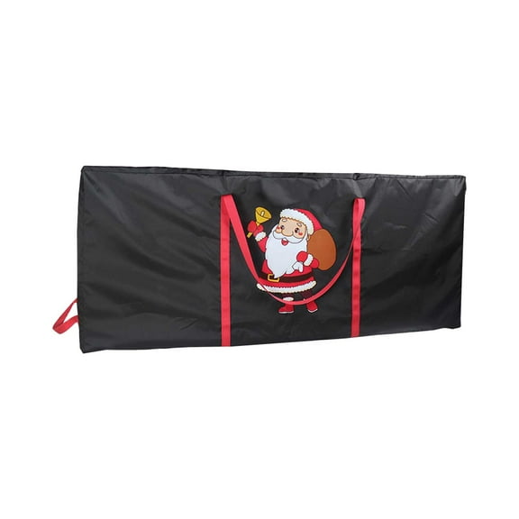 EWASWON Christmas Large Waterproof Fabric Christmas Tree Storage Bag for Artificial Trees, Black (48x20x15in) - Space-Saving for Garage/Attic