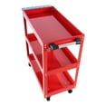 thumbnail image 6 of Tool Cart, 3-Tier Rolling Mechanic Tool Cart, Heavy Duty Steel Utility Cart with Lockable Wheels for Garage, Warehouse, Workshop, 6 of 6