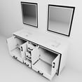 thumbnail image 6 of White Double Vanity 80" W X 22" D - Marble Surface & 30" Mirrors Soft Close Cabinets And Drawers For Copious Storage 80 In. 22 Bathroom With Top Included Scratch Stain Resistance, 6 of 6