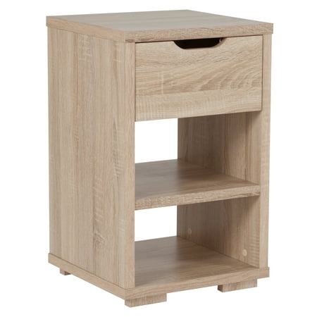 - Flash Furniture Howell Collection End Table with Storage Drawer in Sonoma Oak Wood Grain Finish
