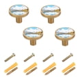 thumbnail image 2 of Kitchen Cabinet Knobs Cabinet Handles 1.25 inch Diameter Zinc Alloy Snow-capped Mountains Reflecting in Lake 4 Pack, 2 of 9