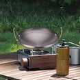 thumbnail image 3 of Stainless Steel Wok Pot Stockpot Cooking Stainless Stewpot Skillet Kitchenware for Outdoor 8inch, 3 of 9