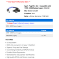 thumbnail image 2 of Spark Plug Wire Set - Compatible with 1999 - 2005 Subaru Legacy 2.2L H4 2000 2001 2002 2003 2004, 2 of 2