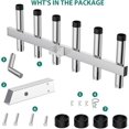 thumbnail image 6 of Fishing Rod Holder for Car 6 Link Tube for 2" Hitch Receiver Angle Adjustable Stainless Steel Fishing Pole Rack Rust Resistant Quick Release, Corrosion Resistant, 6 of 7