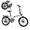 White USA, variant on ROCKBROS SKN Folding Bike 20" Sports City Racing Bike Hight-Carbon Steel Folding Bicycle 7-speed SHIMANO SL-RV300 Mechanical Disc Brakes