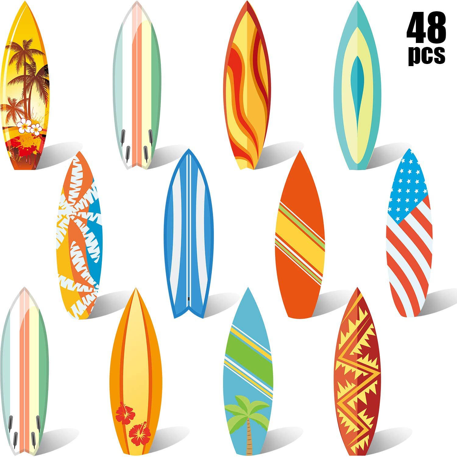 Surfboard Cutouts Decorations Shelly Lighting
