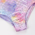 thumbnail image 4 of ZPWKLM Swimwear For Girls One Piece Flying Sleeves Bows Bathing Suits For Girls Criss-Cross Strapt, Size6-7T, 4 of 4