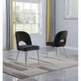 thumbnail image 2 of Rectangle 60" x 38" 7pc Clear Glass Dining Set with Black Chairs, 2 of 5