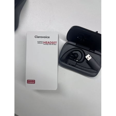 Clarovoice Over-Ear Headphones, Bluetooth 5.0, Deep Bass, Built-in Microphone, Foldable Design, 25H Playtime