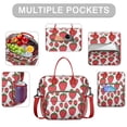 thumbnail image 2 of Insulated Lunch Bag Women, Leakproof Large Lunch Box, Reusable Lunch Cooler Bag with Adjustable Strap, Lunch Tote Bag for Work Women,Strawberry Pattern Lunch Tote Bags Gifts for Woman, Mom, 2 of 6