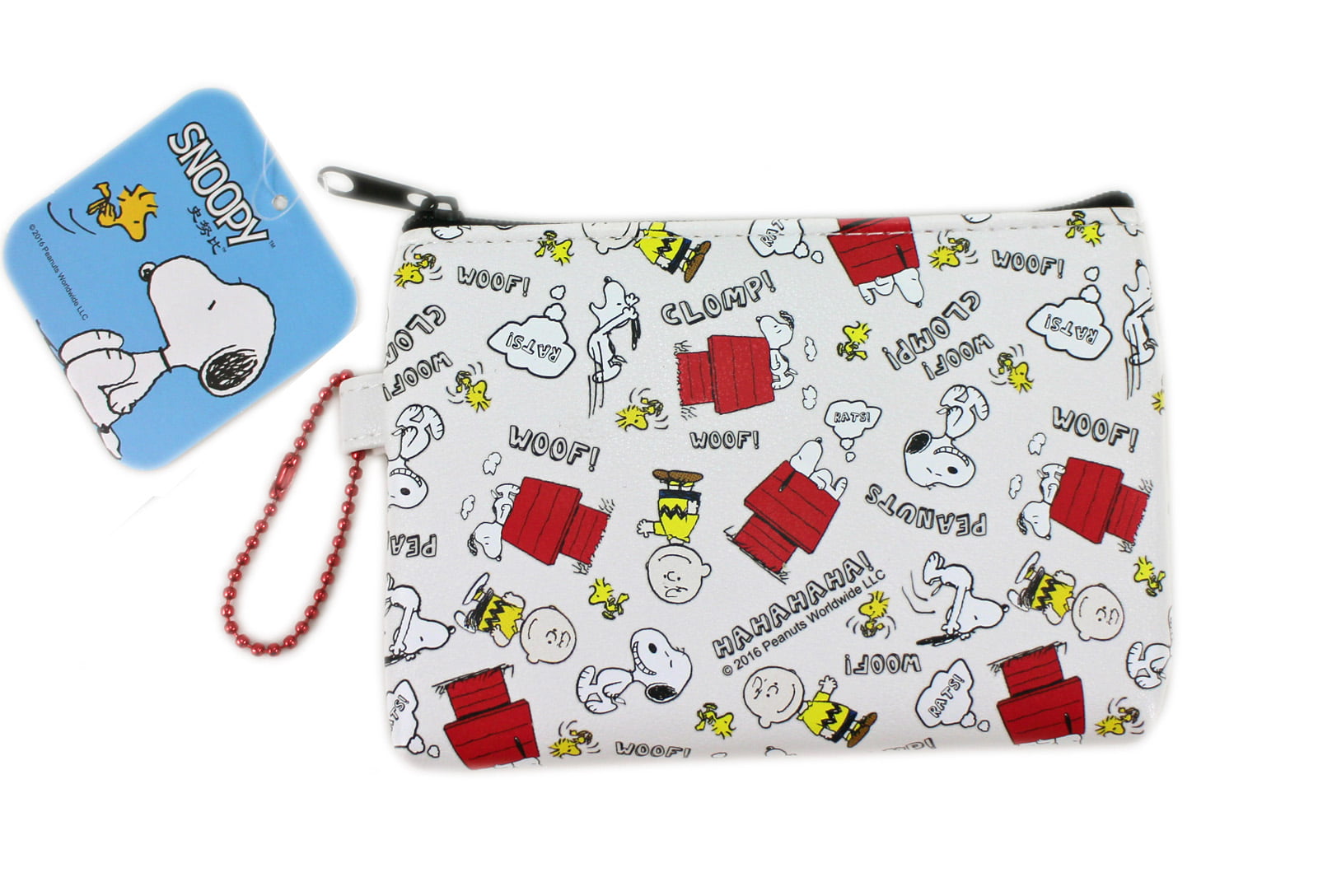 Peanuts Snoopy Woodstock handmade zipper fabric coin change purse card holder