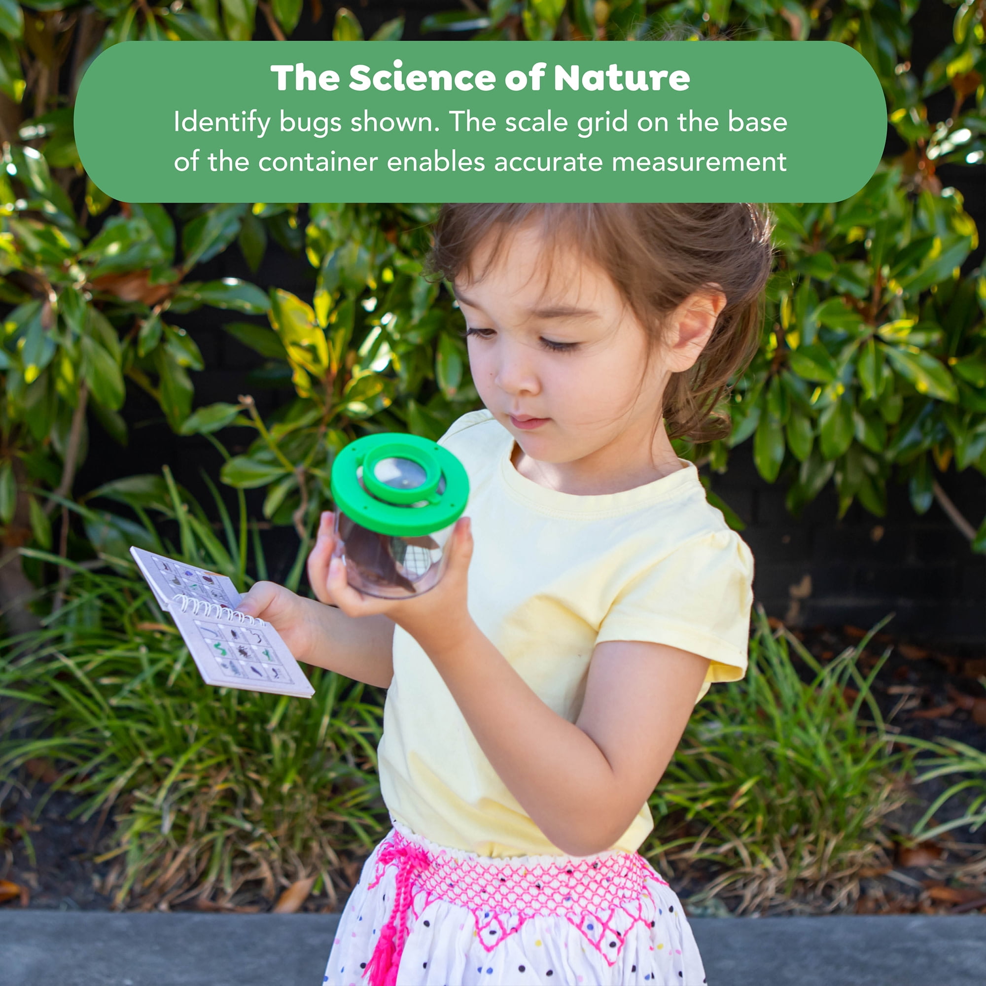 Tiger Tribe Bug Spotter Kit for Kids - Outdoor Nature Exploration, Magnifying Lid, Bug Identification Activity Booklet, Perfect for Young Nature Enthusiasts 4-8 Years