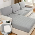 thumbnail image 2 of JRabbit Non Slip Polyester Cushion Couch Slipcover, Gray, 2 of 9